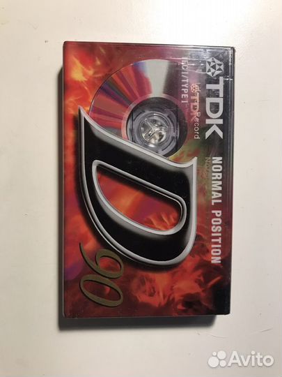 Аудиокассета TDK D-90 запечатанная