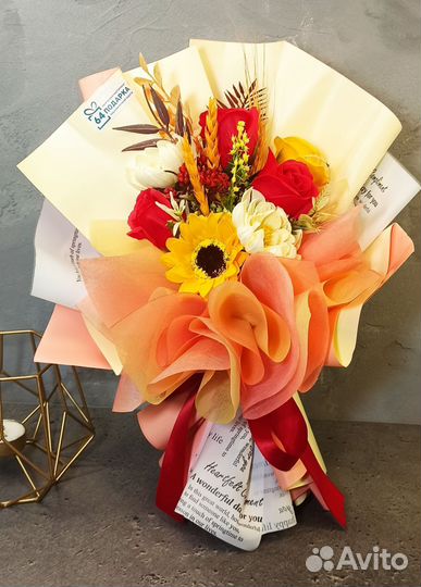 Букет цветов из мыла