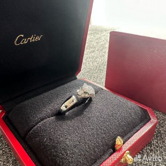 Cartier panthere кольцо в обсыпке