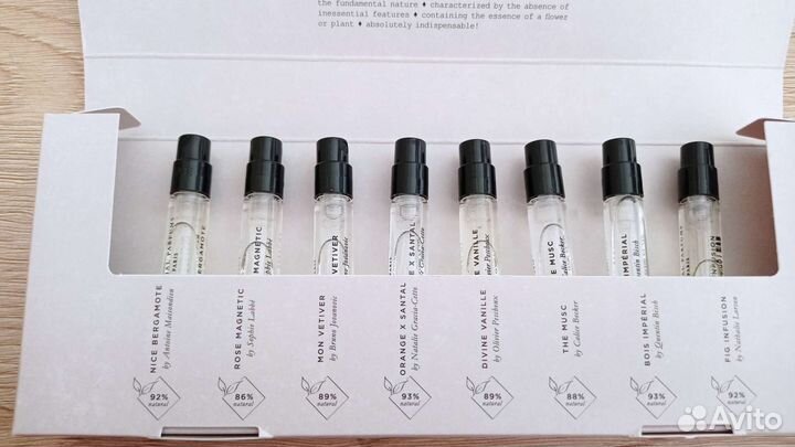 Набор пробников парфюмерной воды essential parfums