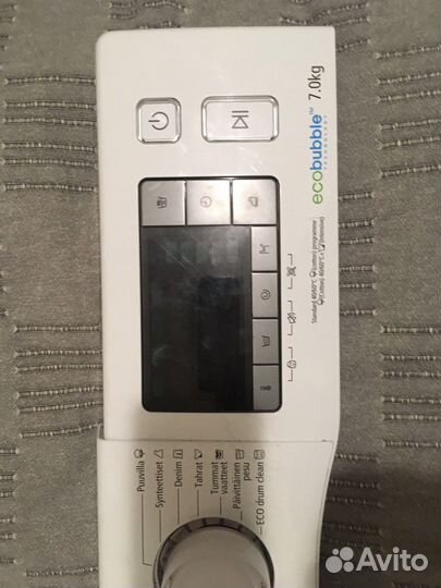 Фронтальная панель управления стиральной машиной S