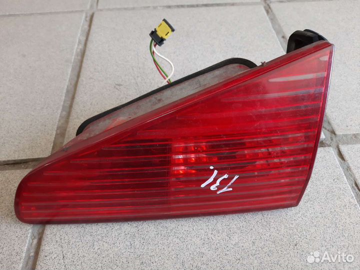 Фонарь задний peugeot 607 седан