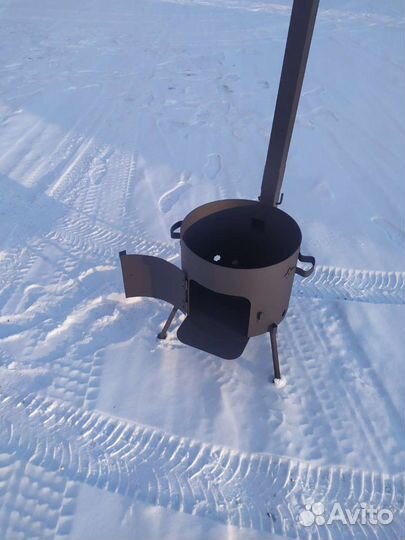 Печь для казана с трубой 12л