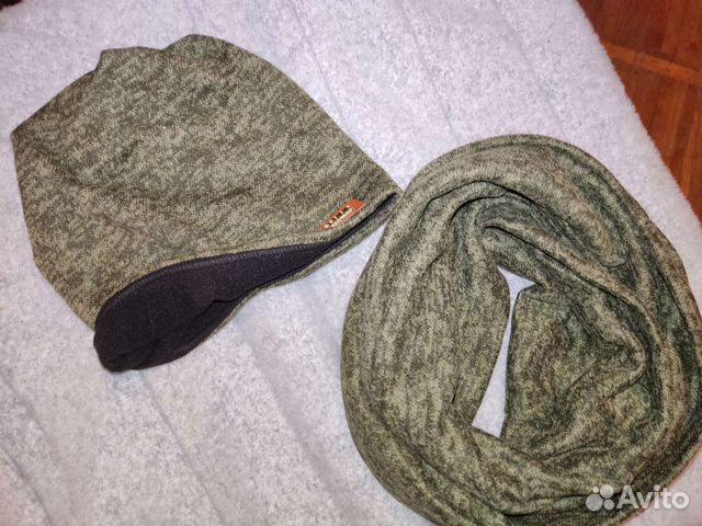 Комплект шапка и снуд женский