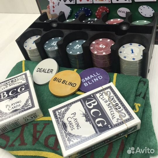 Покер Набор для покера Покерный набор. новый