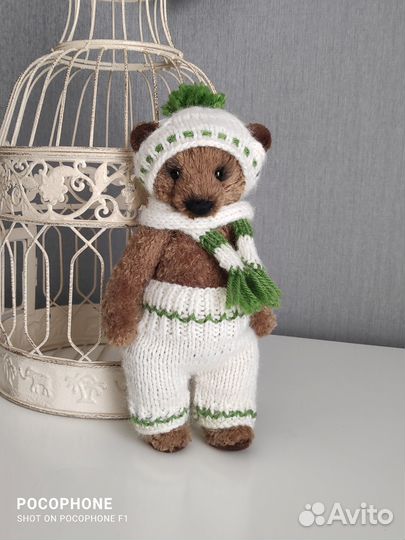 Игрушка ручной работы Мишка Тедди Гриня