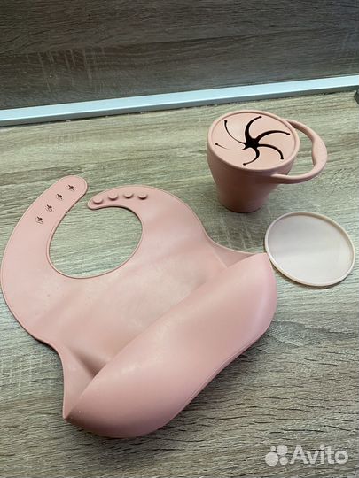 Набор детской силиконовой посуды