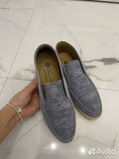 Лоферы женские 38 размер замшевые