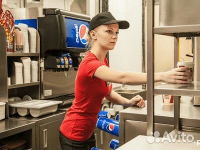 Любой график.Бесплатные обеды.Работник кафе