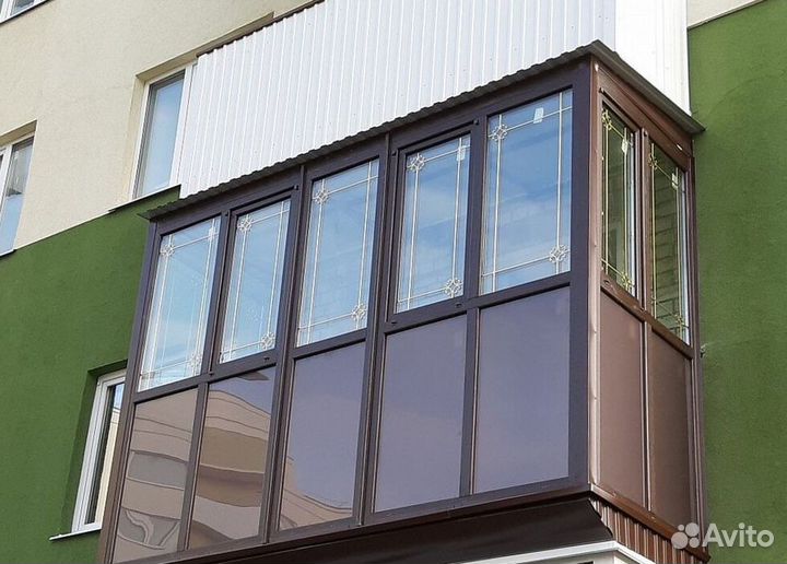 Остекление балконов и лоджий под ключ C4290