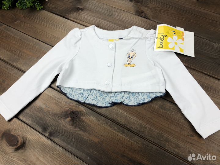 Укороченная кофта для девочки болеро Италия