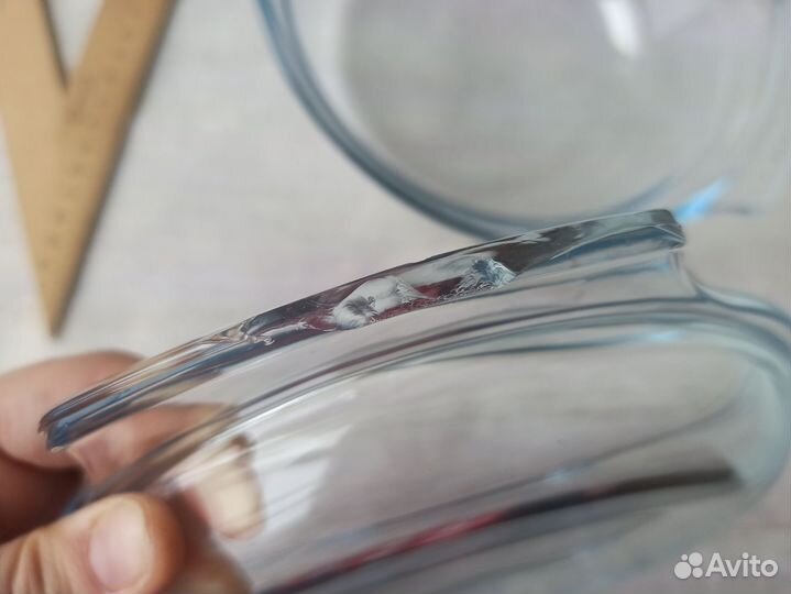 Кастрюля стеклянная 2.1, крышка tefal