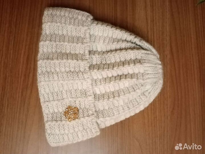 Комплект шапка и снуд женский