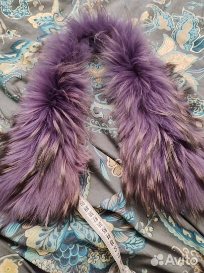 Меховой воротник енот