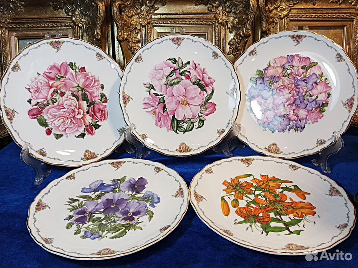 Тарелки.Royal Albert.Любимые цветы Королевы Матери