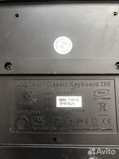 Клавиатура Logitech б/у