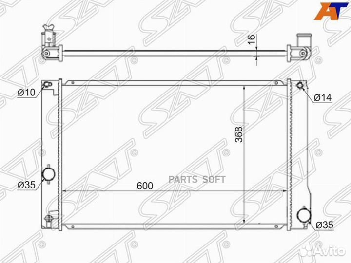Радиатор охлаждения Тойота Лексус CT200H 09