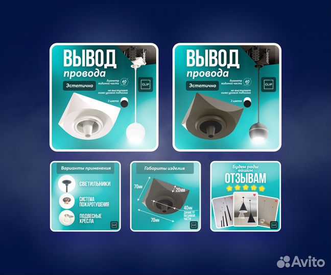 Дизайн карточек для Ozon, Wildberries, Avito