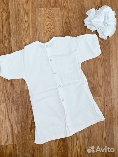 Набор для крещения: сорочка и капор