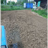 Вспашка земли под газон, целины, сезонная, Чехов