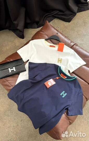 Шикарные футболки Hermes стильные новинки