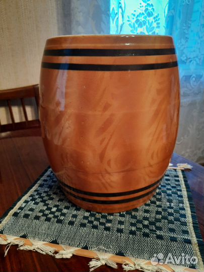 Бочонок керамический,Кировск. фаянс. завод,26x19