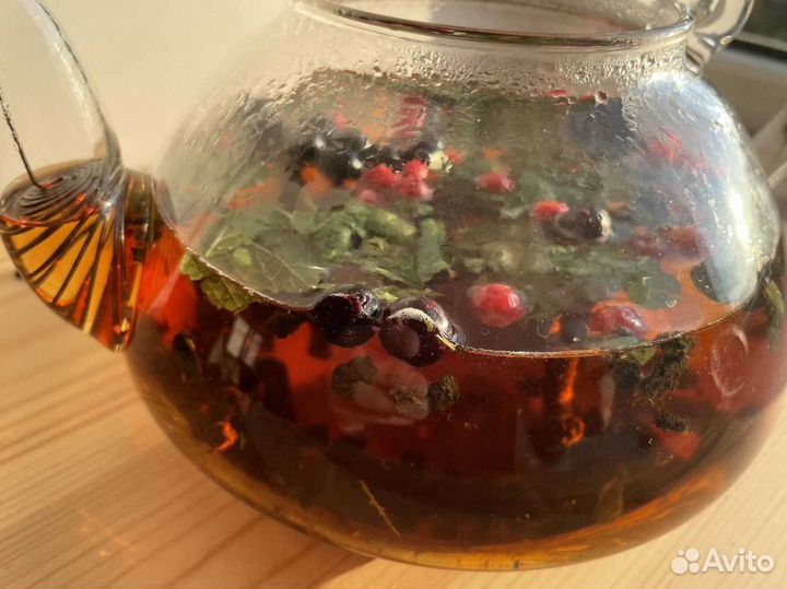 Иван чай со смородиной, ягоды, ферментированный