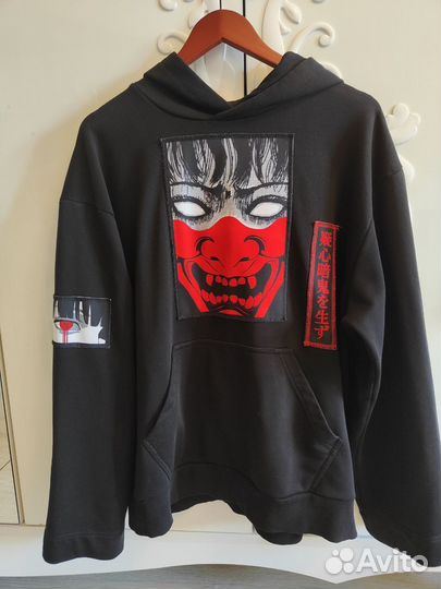 Худи толстовка Bat Norton с нашивками Youkai