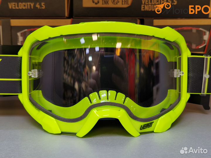 Очки Leatt Velocity 4.5 Citrus Clear