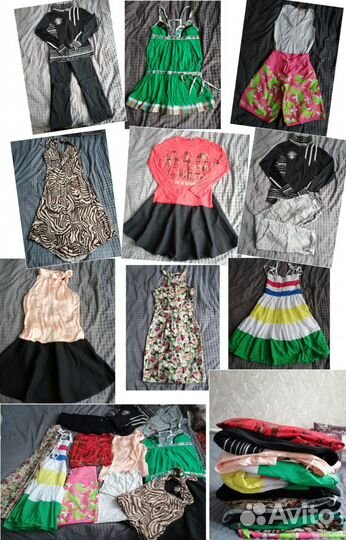 Большой пакет летней одежды,152-158)