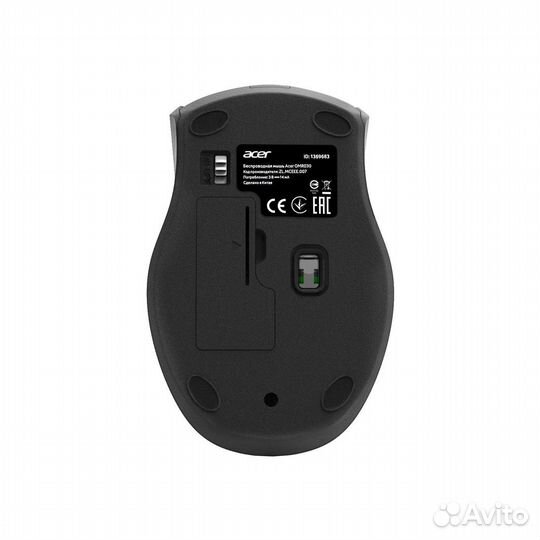 Мышь Acer OMR030, оптическая, беспроводная, USB