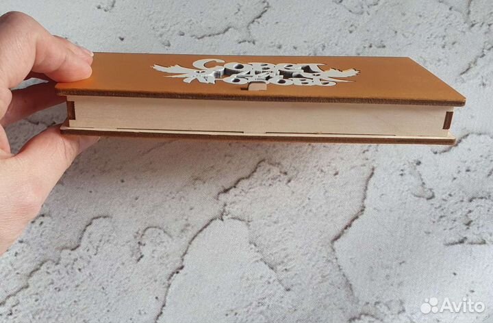 Конверт деревянный для денег. Подарок на свадьбу