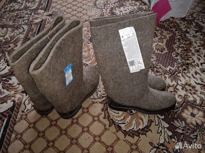 Валенки мужские зимние,цвет серый