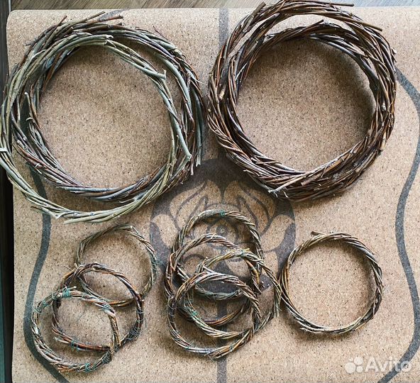 Основа для ловца снов из ивовой лозы