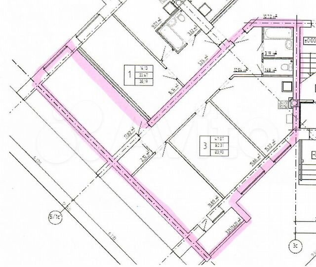 3-к. квартира, 85 м², 1/5 эт.