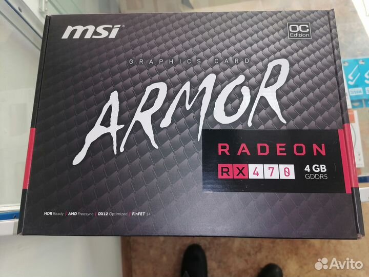 Видеокарта Radeon Rx470 Amor 4G OC