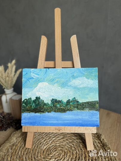 Летний пейзаж маслом на холсте