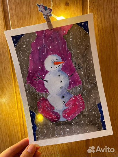 Подарок / рисунок / открытка / картина