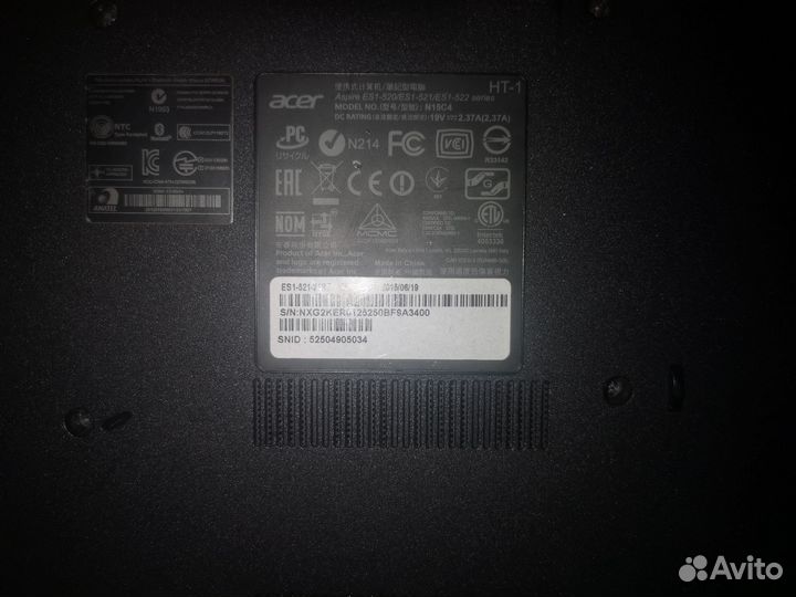 Ноутбук acer Aspire ES1-520