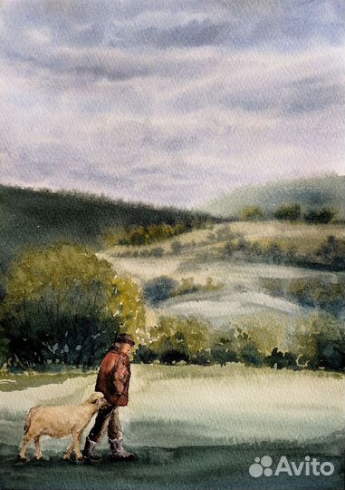 Картина акварель