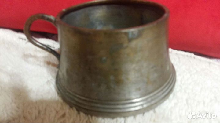 Старинная латуная кружка