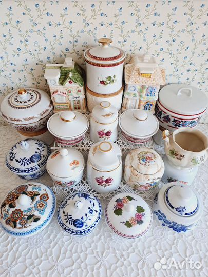 Баночки, спецовники, сахарницы Кахла ГДР