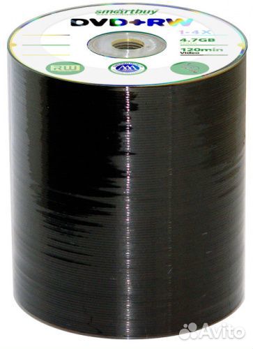DVD+RW SmartBuy 4х на 4,7GB 100 шт