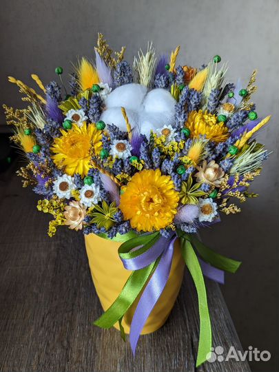 Букеты и композиции из сухоцветов