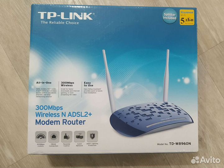 Роутер adsl2+ TP-link TD-W8960N