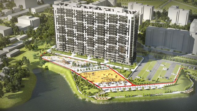 2-к. квартира, 76,8 м², 9/19 эт.