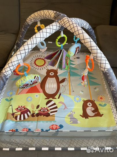 Развивающий коврик манеж для новорожденных