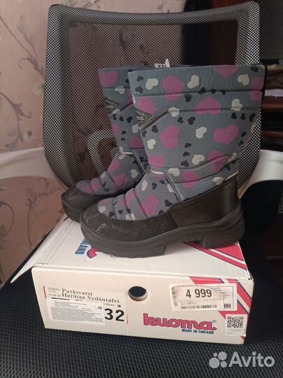 Сапоги зимние детские kuoma, 32