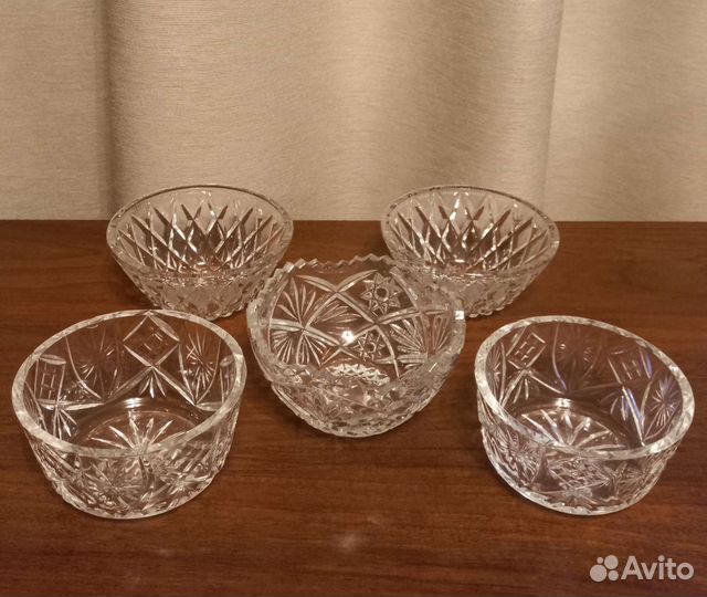 Хрусталь СССР стаканы,рюмки,салатницы