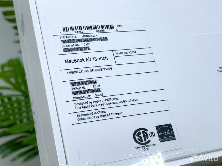 MacBook Air M1 8/256Gb Space Gray